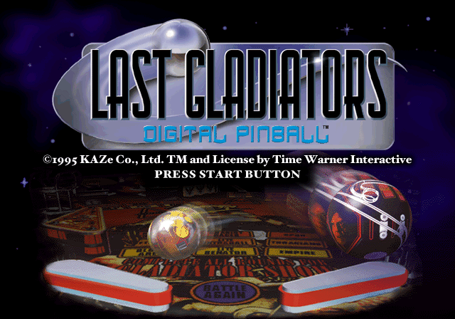 Last Gladiators - Digital Pinball Title Screen